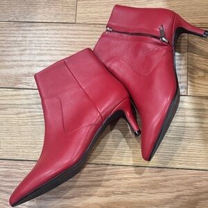 Sol Sana Bold Red Ankle Booties